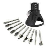 Kit 10 Fresa Tupia Guia Base Madeira Mini Micro Retifica