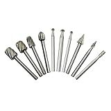 Kit 10 Fresas Lima Brocas Escariador Micro Retífica Gravação Furadeira Entalhe Desbaste Madeira Alumínio