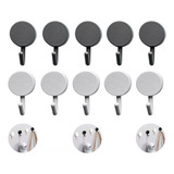 Kit 10 Ganchos Adesivo Parede Multiuso Banheiro Cozinha Pano