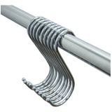 Kit 10 Ganchos S Aço Inox Utensílios Barra Suporte Cozinha