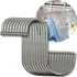Kit 10 Ganchos Tipo S Aço Inox Bargas Suporte Utensílios Multiuso