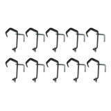 Kit 10 Garras De Fixação Q25 Treliça Gancho Para Iluminação