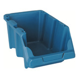 Kit 10 Gavetas Plástica Prática Empilhável No 5 Azul Presto