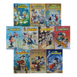 Kit 10 Gibis Da Disney Pato Donald Mickey Tio Patinhas Pateta 