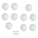 Kit 10 Globo Redondo Grande Poste Luminária Ø30cm 4015310 99