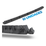 Kit 10 Gomos Cremalheira 30cm P  Motor Portão Ppa Original Cor Preto