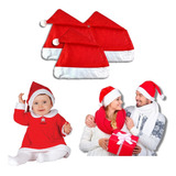 Kit 10 Gorro Touca De Papai Mamãe Noel Linha Luxo Cetim Nfe