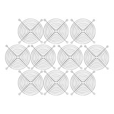 Kit 10 Grade Tela Proteção Cooler Ventoinha 120x120 Mm