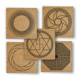 Kit 10 Gráficos De Radiestesia Radiônica Em Mdf 3mm