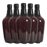Kit 10 Growler Pet 1 Litro Ambar Cerveja Artesanal Tampas