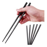 Kit 10 Hashi Melamina Reutilizável Pauzinho Comida Japonesa