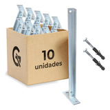 Kit 10 Haste Base P Cerca Ouriço Concertina 45cm