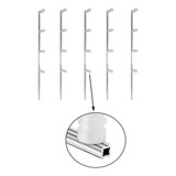 Kit 10 Hastes Alumínio Cerca Elétrica Estrela 4 Isol 75cm Br