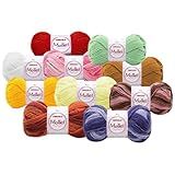 Kit 10 Lã Mollet Circulo Cores Sortidas 80m Tex 500 40g