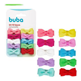 Kit 10 Lacinhos Femininos Coloridos Buba Infantil Meninas