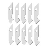 Kit 10 Lâminas Para Estilete De Corte Chapa Acrílico Acm Mdf