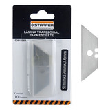 Kit 10 Lâminas Para Estilete Trapezoidal Starfer