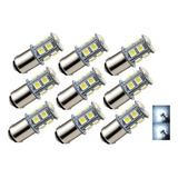 Kit 10 Lampada 13 Led Ba15s 1 Polo Cores 24v Atacado
