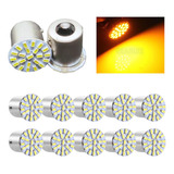 Kit 10 Lampada 22 Led Ba15s 1 Polo Cores 3014 Atacado