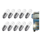Kit 10 Lampada Ba9s Halogena 69 T4w Techone 24v