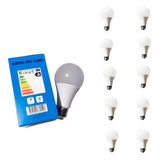 Kit 10 Lâmpada Bulbo Led 15w Lumens Luz Branca Bivolt Guerra Dos Games Luz Branco frio Bivolt Rosca Soquete E27 Econômico Smart Brite Bulb