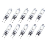 Kit 10 Lâmpada Coifa Bipino Capsula Halogena G4 12v 20w Kian