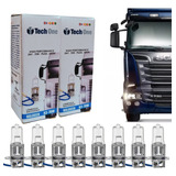 Kit 10 Lampada Halogena H3 3000k 24v Caminhao 70w Techone