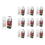 Kit 10 Lâmpada Halopin 60w 127v Base G9 Fosca Bi Pino Coifa