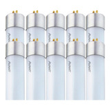 Kit 10 Lâmpada Led 9w Tubular T5 55cm 6500k Branco Frio Cor Da Luz Branco frio Bivolt