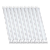 Kit 10 Lâmpada Luminária Led Tubular 60cm Bivolt 20w 40w