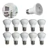 Kit 10 Lâmpada Spot Led  Par20 Branco Frio Branco Quente