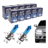 Kit 10 Lampada Super Branca H4 8500k 12v 55w Techone