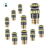 Kit 10 Lampada T10 Cambus 15 Led Branca Canceller Atacado