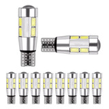 Kit 10 Lampada T10 Pingo Cambus Cree 10 Led Branca Atacado