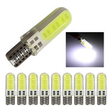 Kit 10 Lampada T10 Siliconada Cob Led Cores Atacado