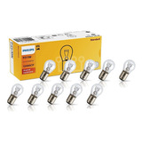 Kit 10 Lampadas 2 Polos 12v P21 5w Orig Philips 12499cp