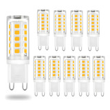 Kit 10 Lâmpadas De Led Halopim G9 3w Para Arandela E Lustres