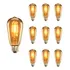 Kit 10 Lâmpadas Filamento Led Homefy Decorativa Retrô Vintage Âmbar Branco-quente 110v/220v