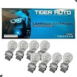 Kit 10 Lâmpadas Halógena Esmagada Amarela Para Automóveis Tensão 12V 27W S8W