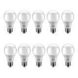 Kit 10 Lâmpadas Led 9w Bulbo Bivolt Branca Fria 6500k Elgin