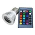 Kit 10 Lâmpadas Led Dicroica Rgb 3w Colorida Controle Remoto