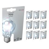Kit 10 Lampadas Led Pera Filamento Clear 9w 6500k Branco Frio E27 110v 220v Cod 352031374 10 Deluxe By Avant