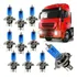 Kit 10 Lâmpadas Super Branca H4 24v 75/70w Caminhão Atacado