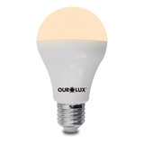 Kit 10 Lampadas Super Led Bulbo 12w 3000k Amarela Ourolux Cor Da Luz Amarelo 110v 220v bivolt 