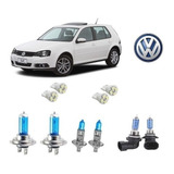Kit 10 Lâmpadas Tipo Xenon Golf G3 g4 Farol Luz Superbranca