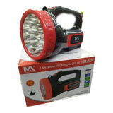 Kit 10 Lanterna 18 Led Recarregável Maxmídia Holofote Bivolt