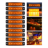 Kit 10 Lanterna Delimitadora Led Caminhão Baú Ônibus Carreta