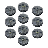 Kit 10 Lanterna Lateral Cristal Carreta Led Bivolt 65mm