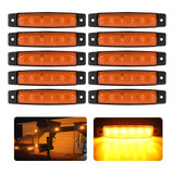 Kit 10 Lanterna Lateral Led Caminhão Trailer Reboque Carreta