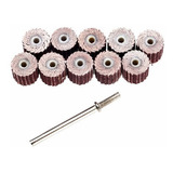 Kit 10 Lixas Rebolo Polimento Lixa Limpeza Micro Retifica